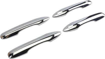 Chrome Door Handle Cover Compatible with Toyota 2018-2023 Camry/ 2019-2022 Corolla/ 2019-2022 Avalon/ 2016-2019 Pruis Hatchback with 2 Smart Keyholes