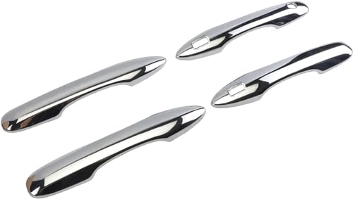 Chrome Door Handle Cover Compatible with Toyota 2018-2023 Camry/ 2019-2022 Corolla/ 2019-2022 Avalon/ 2016-2019 Pruis Hatchback with 2 Smart Keyholes