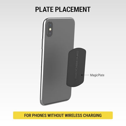 Scosche MPLT54T-2PKBP0 MagicMount Replacement Plate Kit for Magnetic Car Phone Mount Holder, Metal Plates w/Extra Strength Hold for Smartphone, Tablet, Magnet Cell Phone Stand & Phone Case, Pack of 2 - size: 2 Plates, style: Heavy Duty
