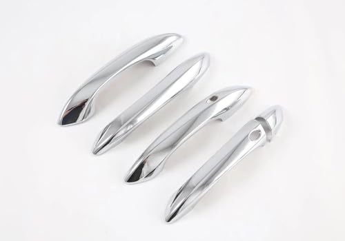 Auto Parts Fit for Hyundai Tucson 2026 2025 2024 2023 2022Exterior Door Handle Cover Trims with Smart Keyhol (Chrome Silver) ABS 5 PCS - color: Chrome Silver