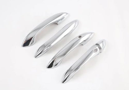 Auto Parts Fit for Hyundai Tucson 2026 2025 2024 2023 2022Exterior Door Handle Cover Trims with Smart Keyhol (Chrome Silver) ABS 5 PCS - color: Chrome Silver