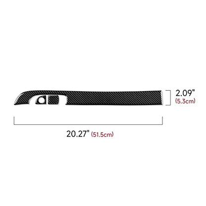 Car Copilot Glove Box Decals for 2011-2023 Chrysler 300 / 300C / 300S / Limited/Touring/Base Accessories Carbon Fiber Interior Stickers - color: Copilot Handle Box