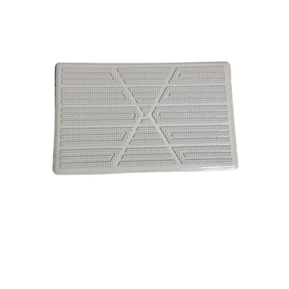 All-Weather Car Floor Mats 1*Car Floor Pad PVC Pedal Plate Skid Heel Scuff Car Mat Non-Slip Carpet Patch 23×15cm Mats Car Floor Mats(Beige) - color: Beige