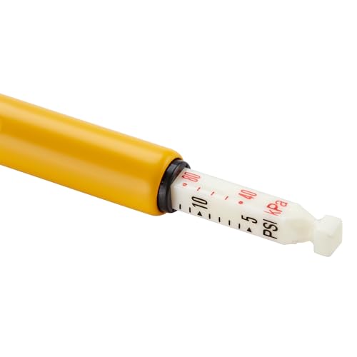DEWALT Tractor Tire Pressure Gauge for Air/Water Filled Tires, 5-50 PSI, Ideal for Air/Water Filled Tractor Tires