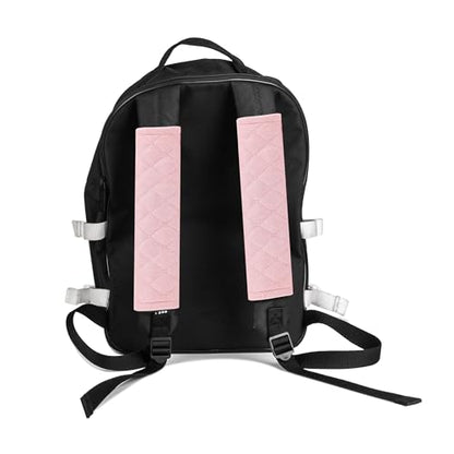 Amooca Automotive Seat Belt Cover Soft Suede Universal Fit Seatbelt Shoulder Pad Neck Protector Cushions for SUV Trucks Airplane Backpack 2 Pack Pink - color: Pink