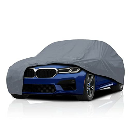 DaShield Ultimum Series Car Cover for BMW 120i 2015-2022 Sedan All Weather Protection Semi Custom Fit Dust, Sun, Snow, Rain Protection Indoor Outdoor