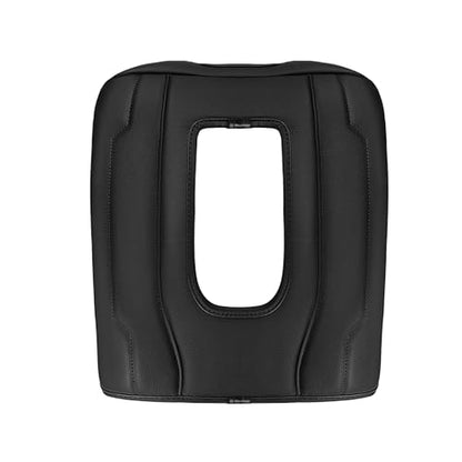 Muslogy Center Console Armrest Cover Fit for Chevy Silverado & GMC Sierra 1500 2500 3500 2022-2026 Accessories, Comfort Armrest Pad Console Lid Cushion Vegan Leather Regular Thick(Bucket Seat ONLY) - size: 1) 22-25 |Silverado & Sierra| Bucket Seat, Regula