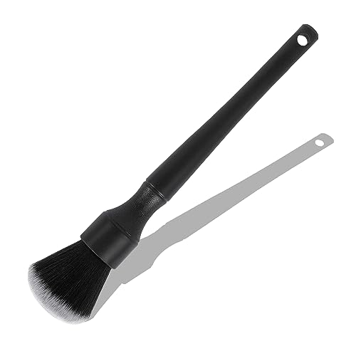 Ziciner Car Detailing Brush, Ultra Soft Car Detail Brush Kit for Elegant Surfaces, Auto Scratch-Free Cleaner Kit for Car Interior & Exterior, Wheels, Dashboard, Engine Bay (Long Handle) - size: Long handle