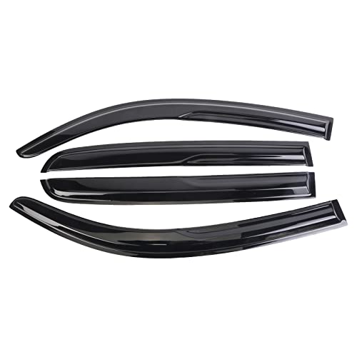 Tape-On Window Visors Deflectors Rain Guards 4 Piece Set ‎Compatible with 2004-2009 Toyota Sienna 94153 - size: 2004-2009 Toyota Sienna