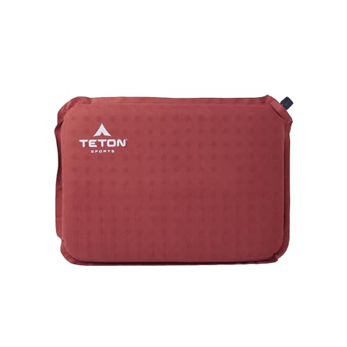 Teton Camping Seat Cushion; Stadium Seat; Office Chair; Car Pad; Inflatable, Redwood - color: Redwood