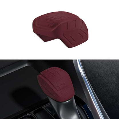 Suitable for Toyota RAV4,Toyota Wildlander,Toyota VENZA,Toyota Ninth-Generation Camry,Toyota Highlander,Toyota Kluge Car Gear Shift Cover,Stick Shifting Handle Protector (Red) - color: Red