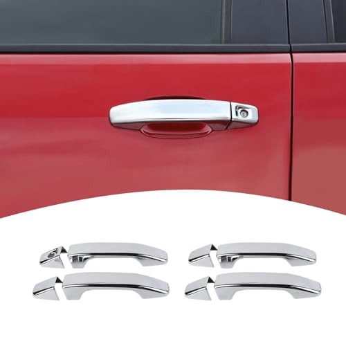 for Colorado Door Handle Cover Trim Chrome for Chevy Colorado/GMC Canyon 2014-2022 Chrome Exterior Accessories 4pcs - color: Silver