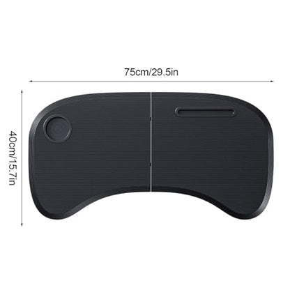 Foldable Car Tray for Ford F-150 1980–2025 2026, Portable Laptop Desk & Eating Table with Cup Holder, Interior Accessory for Remote Work & Road Trips, Anti-Slip Surface