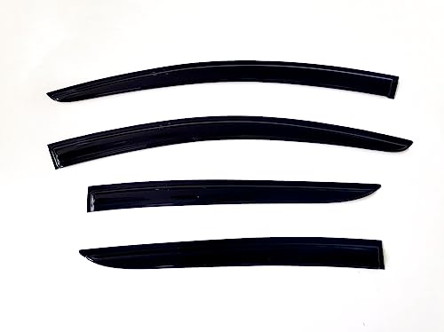 4Pcs Window Visors Vent Deflectors for Dodge Charger 2011-2023 Rain Guards Shade - size: Charger 2011-2023