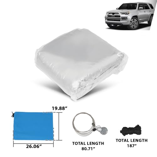 Heavy-Duty SUV Car Cover Waterproof All Weather for Universal SUV, Outdoor Rain Sun Snow UV Protection, Indoor Dust and Scratch Resistant YL (187 * 75 * 69 inch)
