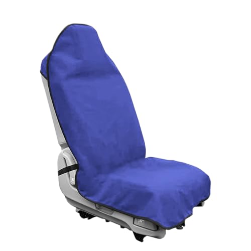 Waterproof Sweating Car Seat Cover for Post Gym Workout, Running, Swimming, Beach and Hiking, Universal Fit Non-Slip Bucket Seat Protector for Cars SUV Trucks, Machine Washable (Blue) - color: Blue