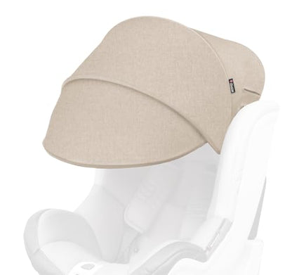 Manito Sun Shade Extender/Auxiliary Canopy for Car Seat (Beige) - color: Beige