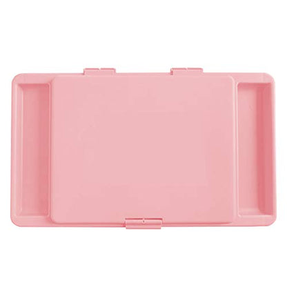 Loddie Doddie Folding Lap Desk - Blush, Plastic & Steel - Sturdy Car Seat Tray for Kids Travel - Lap Desk with Storage Pocket & Accessory Trays - Fits Most Laptops as Laptop Bed Table - color: Blush