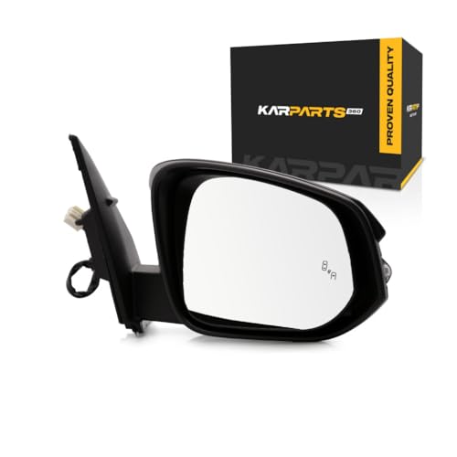 For Toyota RAV4 2015 2016 2017 2018 Mirror Passenger Side | Outer | Rear | w/Signal Light | w/Blind Spot Detect | Paint To Match | TO1321343 | 879100R180C0 - color: Passenger Side