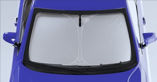 Autotech Park Foldable Sunshade Compatible with 2022-2025 Rivian R1S and R1T, UV Reflective and Easy Storage, Custom-fit Car Windshield Sun Shade