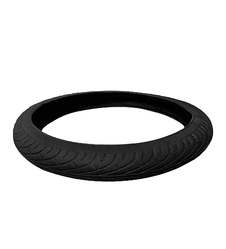 Universal Steering Wheel Cover：13.5 to 15 Inches Stretchable Silicone Anti Skid Steering Wheel Protector Fit for Most Car Models Including Round D Shape or Special Shape (Black) - color: Black