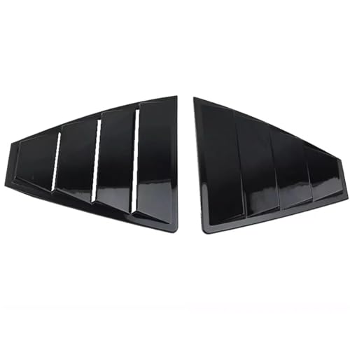 Rear Side Window Louvers for 2016-2020 Hyundai Elantra, Carbon Fiber Style Quarter Window Shutter Cover Trim, Matte Black Vent Grille Guard Decoration, Exterior Car Accessories (Pair)