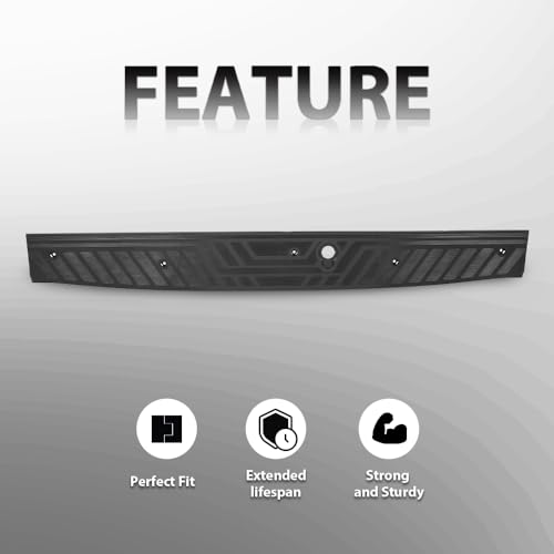 GRAND ORANGE Rear Sill Plate, Compatible with Ford Transit 150 250 350 2015-2023 Cargo Van, CK41-B40352-C Black Rear Door Step Pad Accessories - size: Fit Ford Transit 150 250 350 Cargo Van 2015-2023