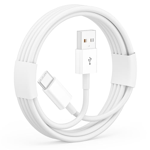 Snisre Car Carplay Cable, USB A to USB C Cable 3FT, Fast Charger Cord for iPhone 17/16/15 Pro Max/Plus/16E, Car Charging Cord（White, 3FT） - color: White, size: 3ft-atc