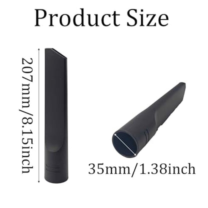 35mm Black Vacuum Crevice Tool, Small-caliber Plastic Universal Nozzle Attachment for Tight Spaces, Compatible with Standard Hoses for Furniture, Vents, Car Interior Cleaning - style: Small-caliber