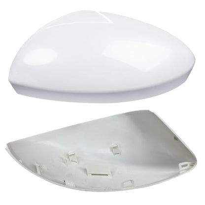 Moonlinks Compatible with Nissan Sentra 2020 2021 2022 2023 2024 Side Mirror Cover Replacement, Pure White Left Driver Side Clip-on Mirror Cap for Sentra S/SR/SV/Sense/Advance/Exclusive - color: Left Pure White