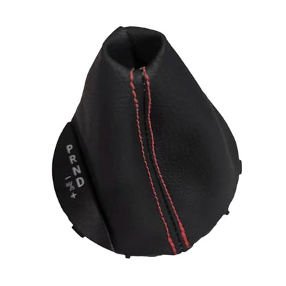Automatic Transmission Gear Shift Boot PU Leather Shift Selector Gaiter Boot with Red Thread for Mini Cooper/Cooper S Countryman R60 Paceman R61 2010 2011 2012 2013 2014 2015 2016 25169803426