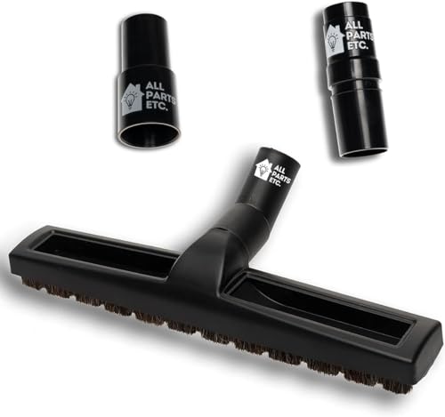 14” Vacuum Floor Brush Attachment for 1.25” Hoses – Includes 1 3/8” & 1.5” Adapters – Universal Fit for Shop Vac, Shark, Miele, Bissell, Hoover, Eureka, Dirt Devil & More - color: Floor Brush 14"