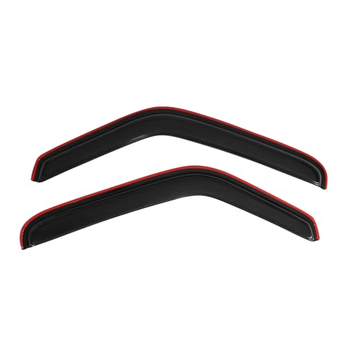 Window Visor Compatible with 1993-2011 Ford Ranger Mazda, in Channel Style Dark Smoke Tint Acrylic Shade Rain Sun Guard Wind Vent Air Deflector by IKON MOTORSPORTS, 1994 1995 1996 1997 1998 1999