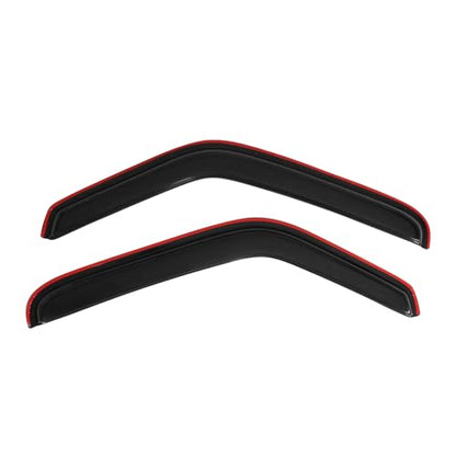 Window Visor Compatible with 1993-2011 Ford Ranger Mazda, in Channel Style Dark Smoke Tint Acrylic Shade Rain Sun Guard Wind Vent Air Deflector by IKON MOTORSPORTS, 1994 1995 1996 1997 1998 1999