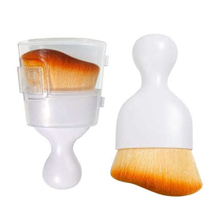 AOCISKA Car Interior Detailing Brush,Soft Bristle Cleaning Brush Car Detailing Brush Dusting Brush,Car Interior Cleaning Tool,Auto Detail Brush Car Dash Duster Brush (White with Cap) - color: White With Cap