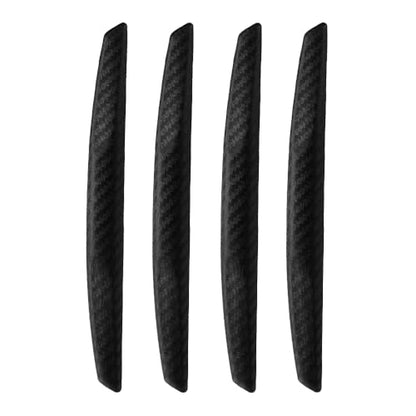 4PCS Car Door Edge Guards Universal 3D Carbon Fiber Texture Anti-Collision Scratch Protector Strips Flexible Silicone Trim with Nano Adhesive for Sedan SUV Truck Black - color: BLack