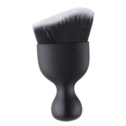 GaRhomxy Car Detailing Brushes, Car Interior Dust Sweeping Soft Brush, Soft Bristles Brush Cleaning Tool for Automotive Dashboard, Air Conditioner Vents, Computer, Scratch Free(Black with White) - color: Black With White