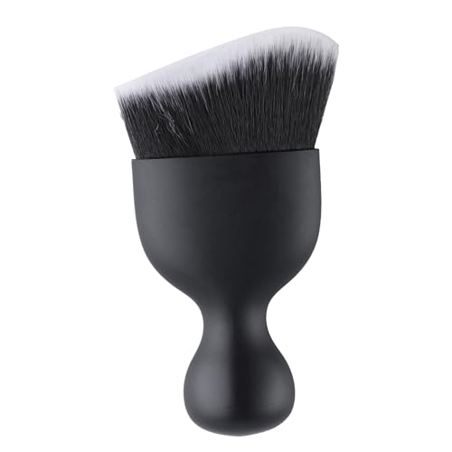 GaRhomxy Car Detailing Brushes, Car Interior Dust Sweeping Soft Brush, Soft Bristles Brush Cleaning Tool for Automotive Dashboard, Air Conditioner Vents, Computer, Scratch Free(Black with White) - color: Black With White