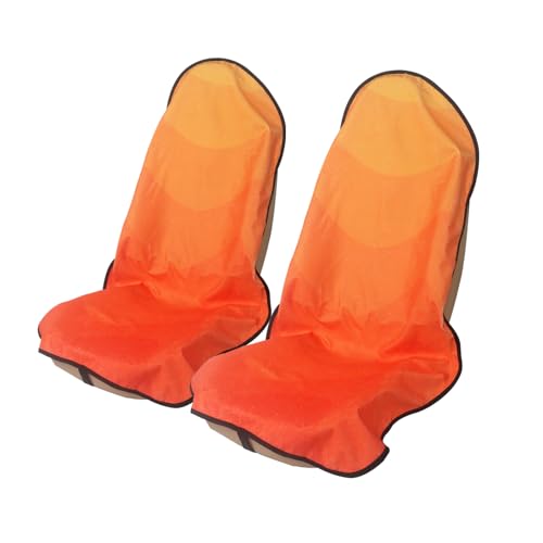 Sweat Towel Car Seat Cover Protector Front Seats for Gym Workout, Running, Swimming, Beach and Hiking, Waterproof Universal Seat Cover for Car, Truck, Van & SUV (Orange, 2pcs Front Seat) - color: Orange, size: 2pcs Front Seat