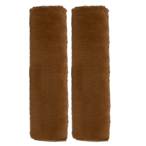 HARFINGTON 2pcs Car Seat Belt Pad Soft Fiber Seatbelt Shoulder Strap Covers Comfortable Driving Cushion Universal Car Accessories for Car, Chestnut - color: Chestnut