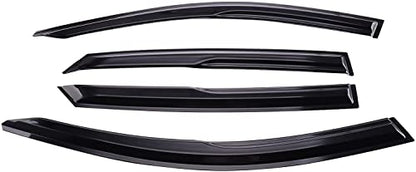 Tape-On Window Visors Deflectors Rain Guards 4 Piece Set ‎Compatible with 2006-2011 Honda Civic 94944 - size: 2006-2011 Honda Civic