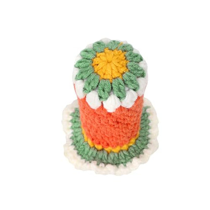 Crochet Shift Knob Cover, Universal Handmade Sunflower Boho Car Accessories for Women, Soft Shift Boots Knobs Cover Automotive Interior Fits Car Truck SUV (19#SC) - color: 19#SC