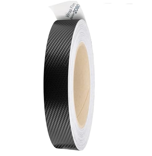 Vinyl Wrap Made with 2080 Series, CFS12 Carbon Fiber Finish - 0.5" to 8" Wide, up to 75ft Long – Air Release Technology Chrome Delete, Car Detailing, Home DIY Projects (0.5 Inch x 5FT) - size: 0.5 Inch x 5FT
