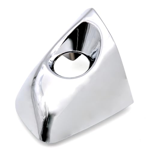 Chrome Exterior Door Handle Cover Cap Front Left Driver Side Compatible for Hyundai Santa Fe 2013 2014 2015 2016 2017 2018 2019