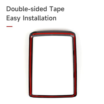 Car Carbon Fiber Decal Reading Light A ABS Sticker Cover Interior Trim Accessories for Toyota 4Runner SUV 2010-2025 Black - color: Reading Light a