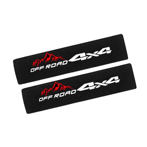 2 Pack 4x4 Off Road Soft and Comfortable Car Seat Belt Pads,Embroidered Logo Car Seat Belt Pads Safety Belt Strap Luggage Shoulder Pad - color: 4x4