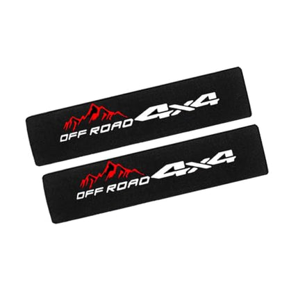 2 Pack 4x4 Off Road Soft and Comfortable Car Seat Belt Pads,Embroidered Logo Car Seat Belt Pads Safety Belt Strap Luggage Shoulder Pad - color: 4x4