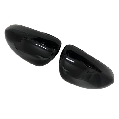 Riloer Side View Mirror Cover, 2 Packs Car Rearview Mirror Cover Cap Replacement, Compatible with Vauxhall Corsa D 2006-2014 13187632 (Glossy Black) - color: Glossy Black