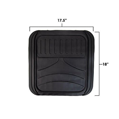 FH Group Automotive Floor Mats - Heavy-Duty Monster Eye Rubber for Cars, Universal Fit Full Set, Climaproof Mats, Trimmable Most Sedan, SUV, Truck Pink - color: Pink /Black, style: Floor Mat Set