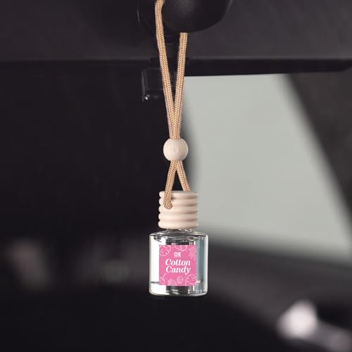 CANDECraftCo Car Air Hanging Fragrance Oil, Car Auto Freshener for Essential Oils, Scents Fragrance Aromatherapy Automobile Diffuser, Long Lasting (Cotton Candy) - size: 34 Fl Oz (Pack of 2)
